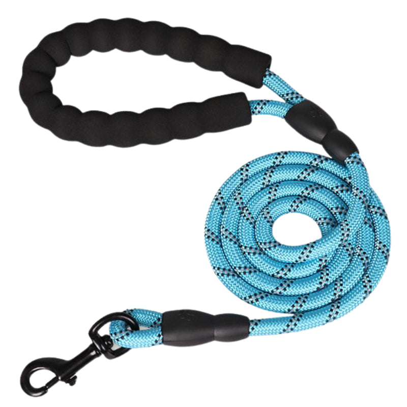 5FT Reflective Dog Leash Rope Braided Pet Leads Puppy Training Padded Braided