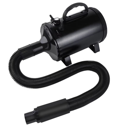 2000W-2800W Pet Hair Dryer, 35°C and 65 °C, Speed: 50M/S ~ 100M/S, Stepless Adjustable, 2.5M Extendable Hose, 3 Nozzles