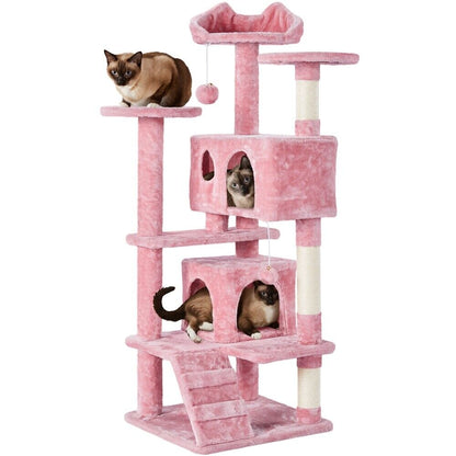 Cat Tree Cat Tower Cat Condo with Scratching Posts & Ladder for Cats Kittens