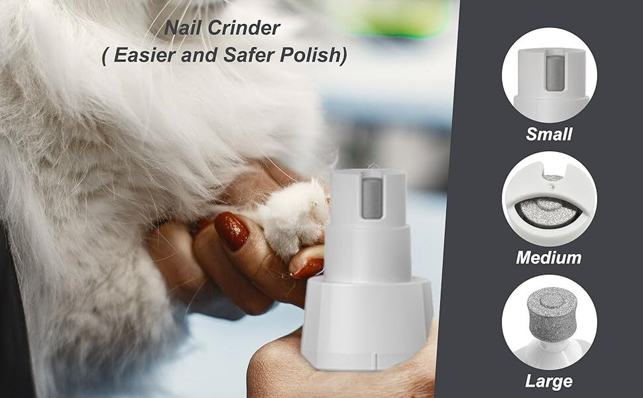 Small Dog Clippers for Grooming - Rechargeable Low Noise Clippers Grinder Shaver