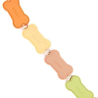 Dog Leash for Small Dogs Novelty Plastic Biscuit Lightweight Training Lead Rope