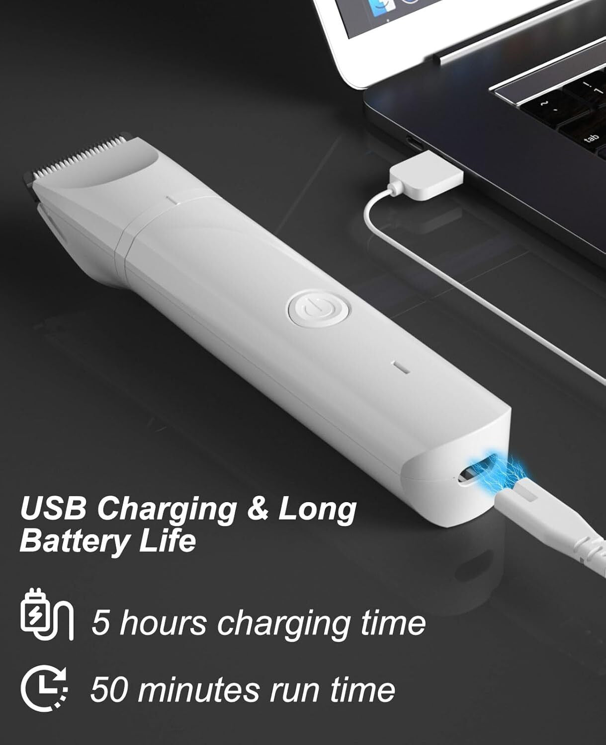 Small Dog Clippers for Grooming - Rechargeable Low Noise Clippers Grinder Shaver