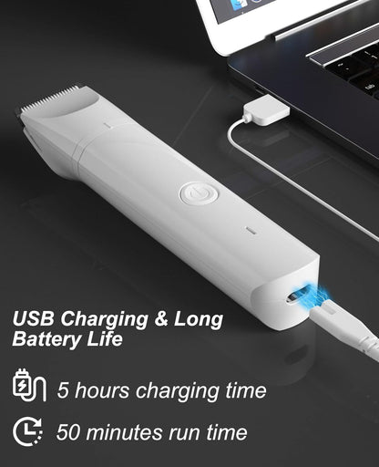 Small Dog Clippers for Grooming - Rechargeable Low Noise Clippers Grinder Shaver