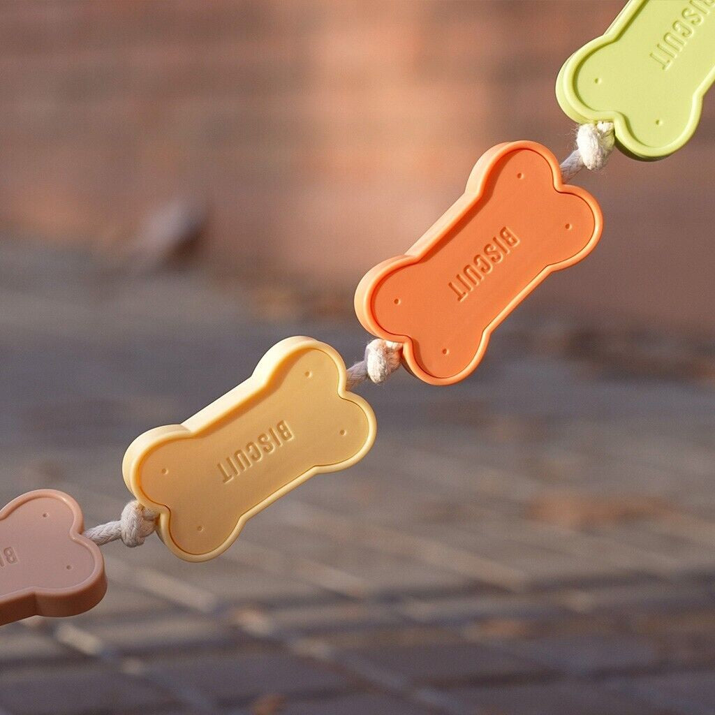 Dog Leash for Small Dogs Novelty Plastic Biscuit Lightweight Training Lead Rope