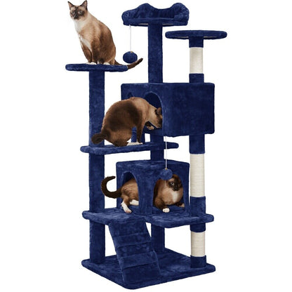 Cat Tree Cat Tower Cat Condo with Scratching Posts & Ladder for Cats Kittens