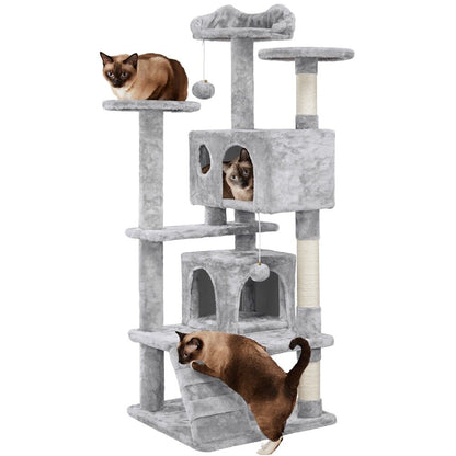 Cat Tree Cat Tower Cat Condo with Scratching Posts & Ladder for Cats Kittens