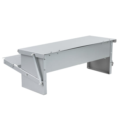 5KG AUTOMATIC OUTDOOR CHICKEN COOP FEEDER DUCK GOOSE PHEASANT TREADLE TROUGH