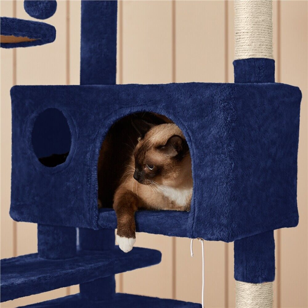 Cat Tree Cat Tower Cat Condo with Scratching Posts & Ladder for Cats Kittens