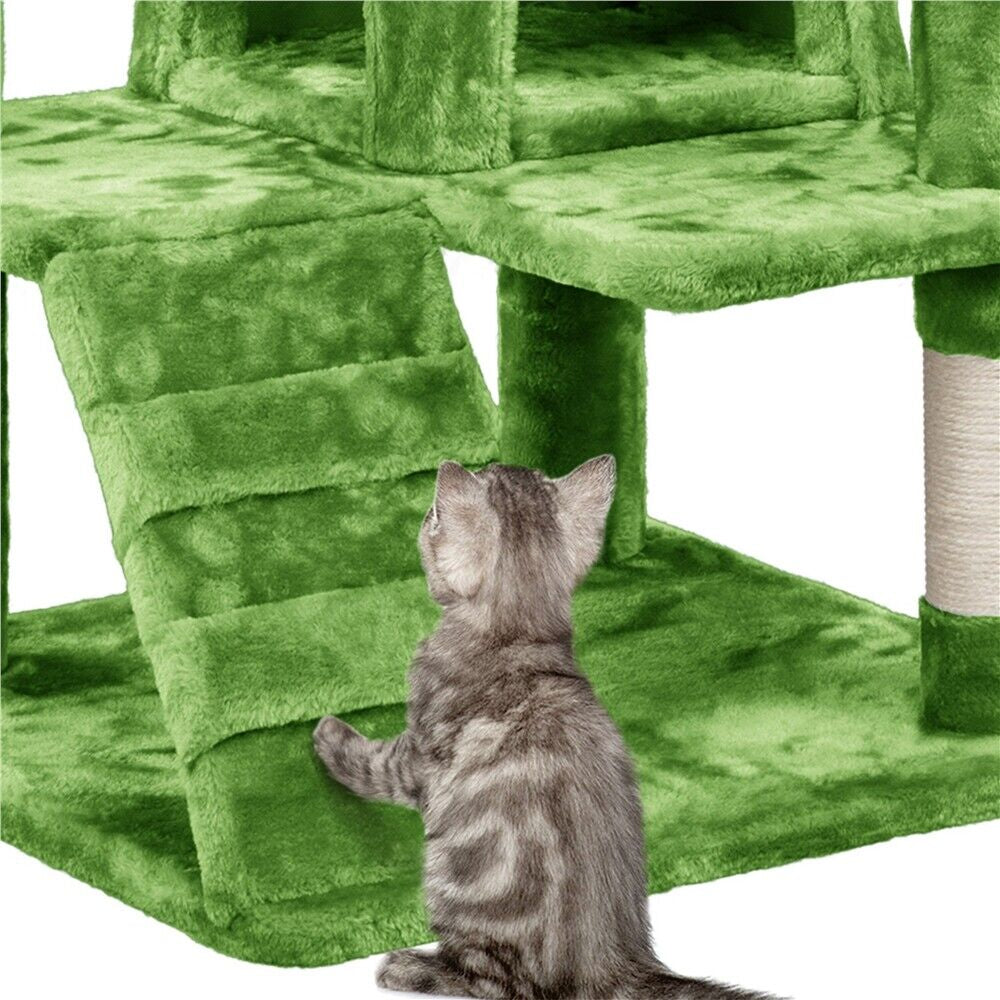 Cat Tree Cat Tower Cat Condo with Scratching Posts & Ladder for Cats Kittens