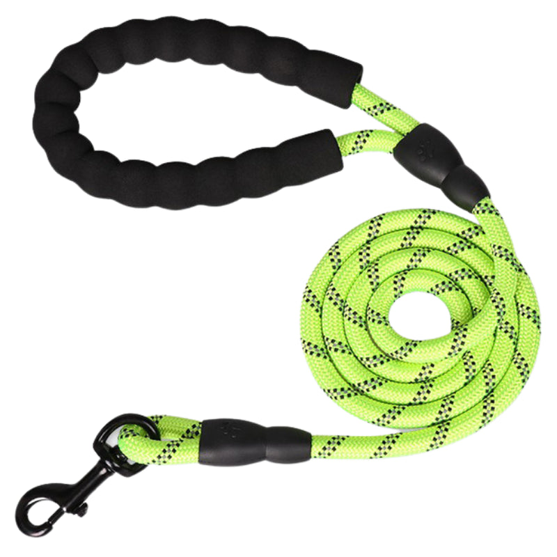 5FT Reflective Dog Leash Rope Braided Pet Leads Puppy Training Padded Braided