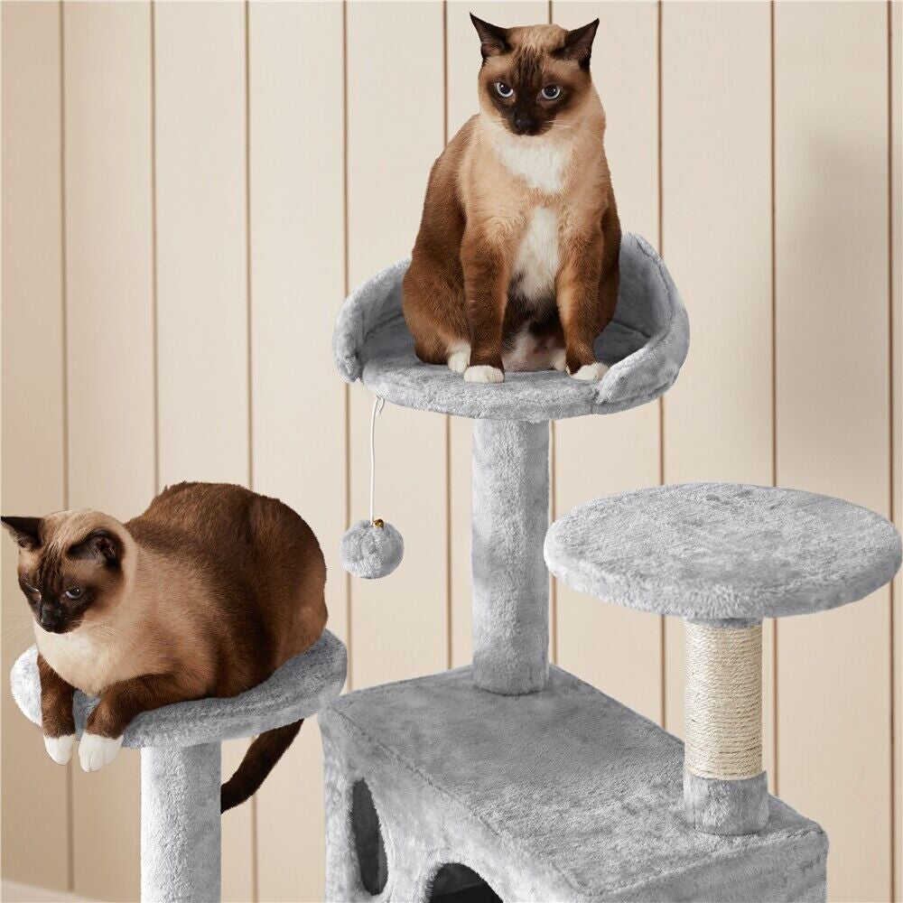 Cat Tree Cat Tower Cat Condo with Scratching Posts & Ladder for Cats Kittens