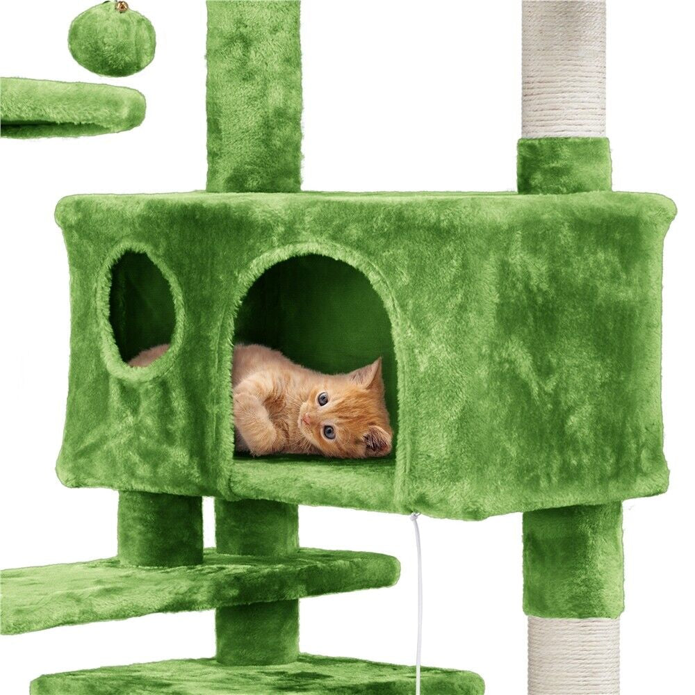 Cat Tree Cat Tower Cat Condo with Scratching Posts & Ladder for Cats Kittens