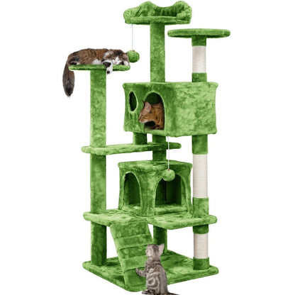 Cat Tree Cat Tower Cat Condo with Scratching Posts & Ladder for Cats Kittens